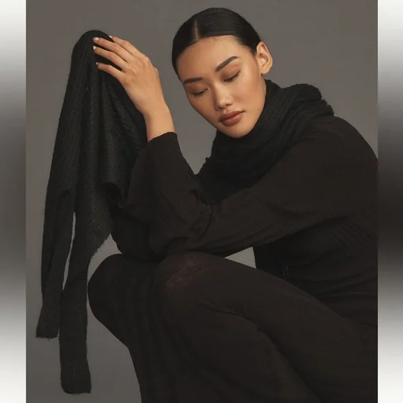 Anthropologie NWT Extreme fringe 137” “responsibly & sustainably made”scarf - Picture 3 of 10